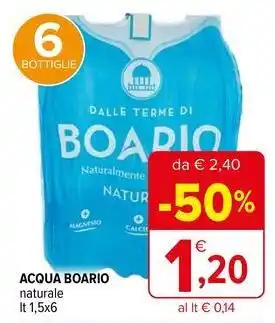 Iperal Acqua boario naturale offerta