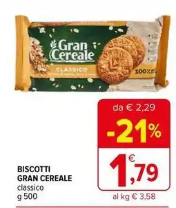 Iperal Biscotti gran cereale classico offerta