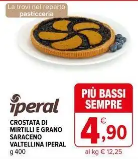 Iperal Crostata di mirtilli e grano saraceno valtellina iperal offerta