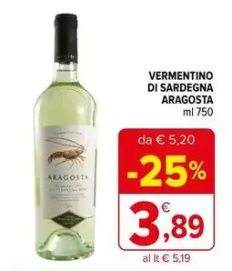 Iperal Vermentino di sardegna aragosta offerta