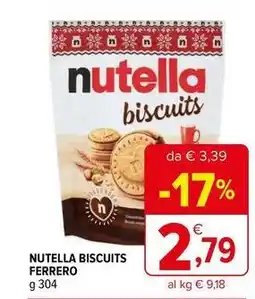 Iperal Nutella biscuits ferrero offerta