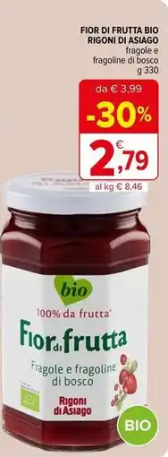 Iperal Fior di frutta bio rigoni di asiago fragole e fragoline di bosco offerta