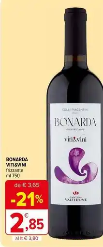 Iperal Bonarda viti&vini frizzante offerta