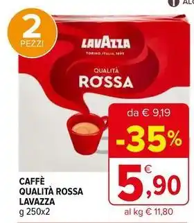 Iperal Caffè qualità rossa lavazza offerta