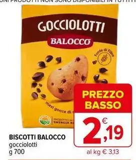 Iperal Biscotti balocco gocciolotti offerta