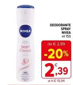 Iperal Deodorante spray nivea offerta