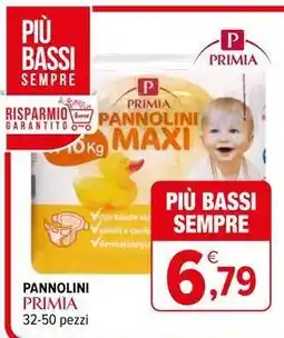 Iperal Pannolini primia 32-50 pezzi offerta