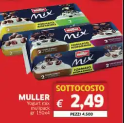 Mercati Alimentari MULLER Yogurt mix multipack offerta