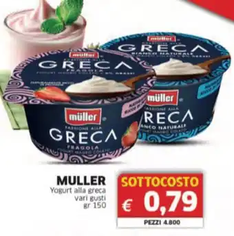 Mercati Alimentari MULLER Yogurt alla greca offerta