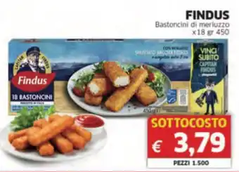 Mercati Alimentari FINDUS Bastoncini di merluzzo offerta