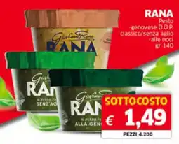 Mercati Alimentari RANA Pesto - genovese D.O.P. classico/senza aglio -alle noci offerta