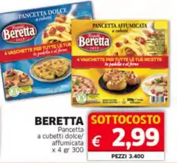 Mercati Alimentari BERETTA Pancetta a cubetti dolce/ affumicata offerta