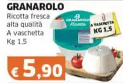 Mercati Alimentari GRANAROLO Ricotta fresca alta qualità offerta