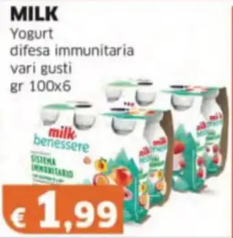 Mercati Alimentari MILK Yogurt difesa immunitaria offerta