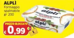 Mercati Alimentari ALPLÌ Formaggio spalmabile offerta