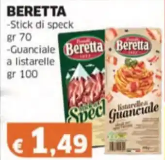 Mercati Alimentari BERETTA -Stick di speck -Guanciale a listarelle offerta