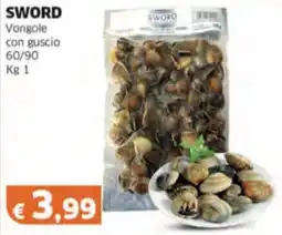 Mercati Alimentari SWORD Vongole con guscio 60/90 offerta