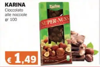 Mercati Alimentari KARINA Cioccolato alle nocciole offerta