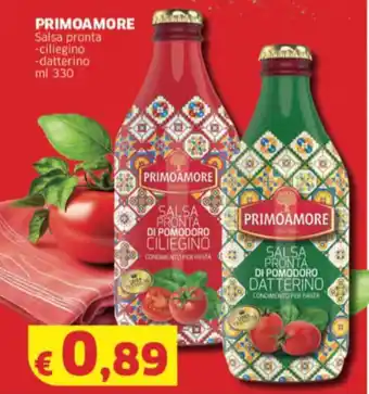 Mercati Alimentari PRIMOAMORE Salsa pronta -ciliegino -datterino offerta