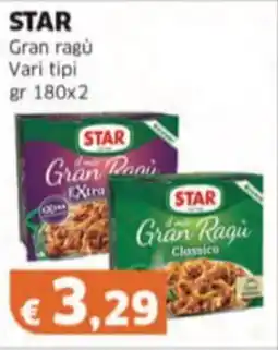 Mercati Alimentari STAR Gran ragu Vari tipi offerta