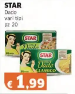 Mercati Alimentari STAR Dado vari tipi pz 20 offerta