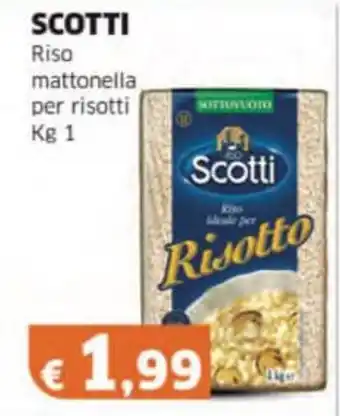 Mercati Alimentari SCOTTI Riso mattonella per risotti offerta