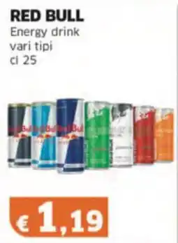 Mercati Alimentari RED BULL Energy drink vari tipi offerta