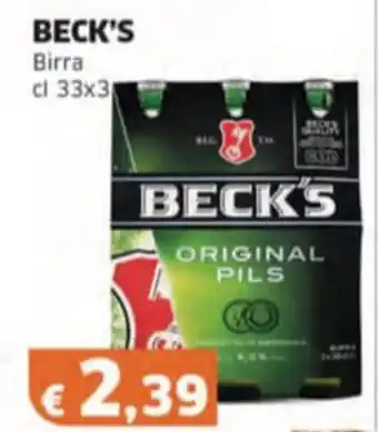 Mercati Alimentari BECK'S Birra offerta