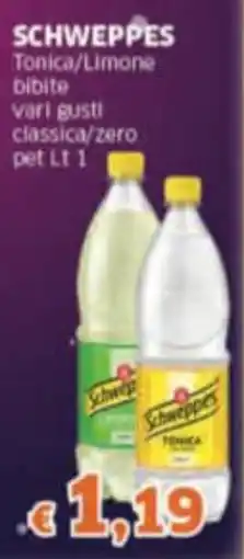 Mercati Alimentari SCHWEPPES Tonica/Limone bibite offerta