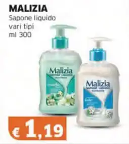 Mercati Alimentari MALIZIA Sapone liquido offerta