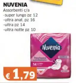 Mercati Alimentari NUVENIA Assorbenti c/a -super lungo pz 12 offerta