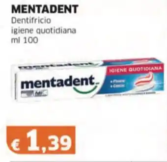 Mercati Alimentari MENTADENT Dentifricio igiene quotidiana offerta