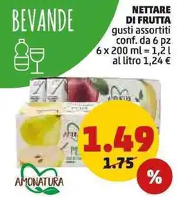 PENNY Nettare di frutta gusti assortiti conf. da 6 pz offerta