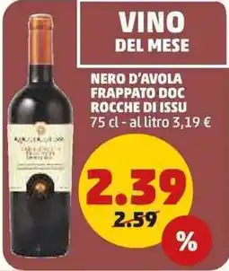 PENNY Vino del mese nero d'avola frappato doc rocche di issu offerta