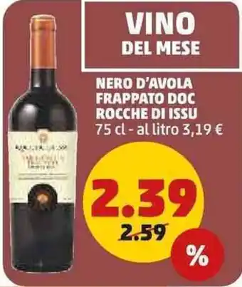 PENNY Vino del mese nero d'avola frappato doc rocche di issu offerta