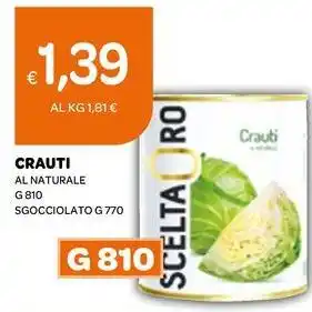 Ekom Crauti al naturale offerta