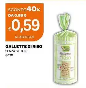 Ekom Gallette di riso senza glutine offerta