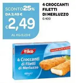 Ekom 4 croccanti filetti di merluzzo offerta