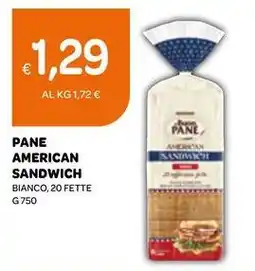 Ekom Pane american sandwich offerta