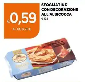 Ekom Sfogliatine con decorazione all'albicocca offerta