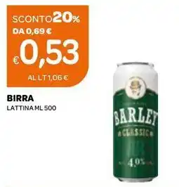 Ekom Birra lattina offerta