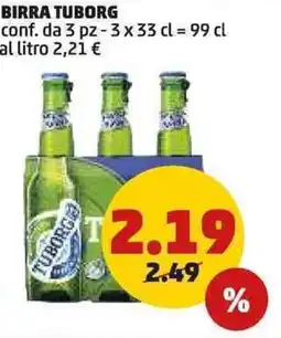 PENNY Birra tuborg conf. da 3 pz - offerta