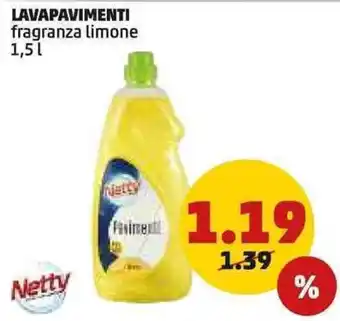 PENNY Lavapavimenti fragranza limone offerta