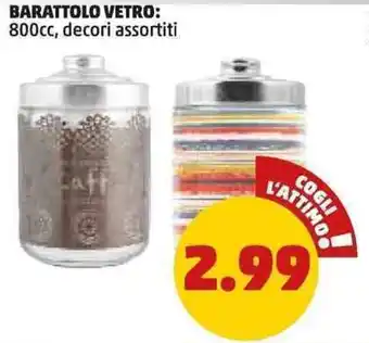 PENNY Barattolo vetro: 800cc, decori assortiti offerta