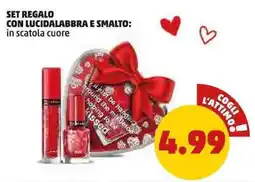 PENNY Set regalo con lucidalabbra e smalto: in scatola cuore offerta