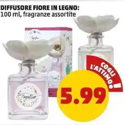 PENNY Diffusore fiore in legno: fragranze assortite offerta