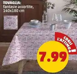 PENNY Tovaglia: fantasie assortite, offerta