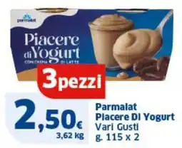 Ok Sigma Parmalat placere di yogurt vari gusti offerta