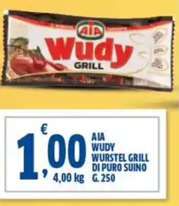 Ok Sigma Ala wudy wurstel grill di puro suino offerta