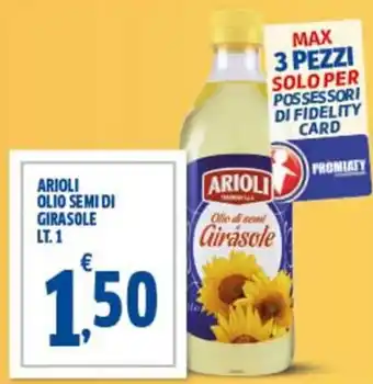 Ok Sigma Arioli olie semi di girasole offerta